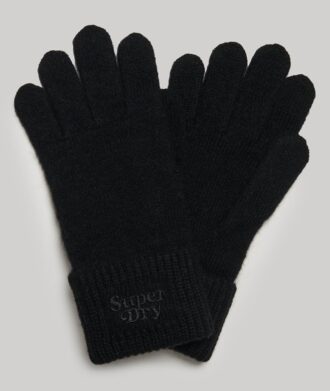 Gants en tricot côtelé