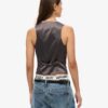 Gilet à dos en satin Gilet à dos en satin