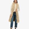 Gilet long afghan en fausse fourrure Gilet long afghan en fausse fourrure