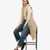 Gilet long afghan en fausse fourrure Gilet long afghan en fausse fourrure