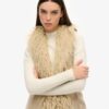 Gilet long afghan en fausse fourrure Gilet long afghan en fausse fourrure