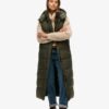Gilet long à capuche en ripstop Gilet long à capuche en ripstop