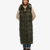 Gilet long à capuche en ripstop Gilet long à capuche en ripstop