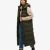 Gilet long à capuche en ripstop Gilet long à capuche en ripstop