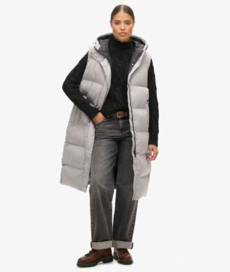 Gilet matelassé long Hooded Gilet matelassé long Hooded