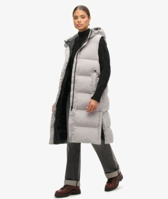 Gilet matelassé long Hooded Gilet matelassé long Hooded