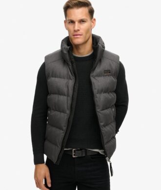 Gilet Puffer en tweed