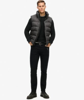 Gilet Puffer en tweed