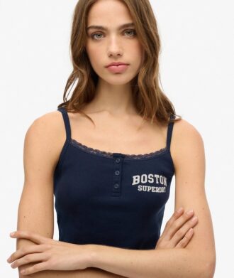 Haut à boutons et imprimé Athletic Essentials