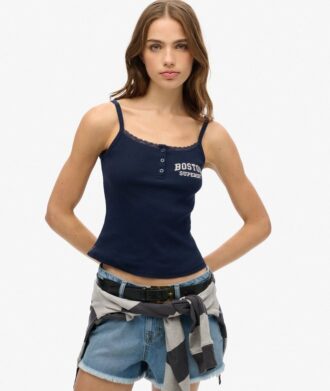 Haut à boutons et imprimé Athletic Essentials