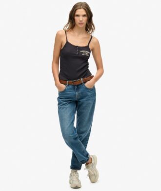 Haut à boutons et imprimé Athletic Essentials