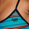Haut de bikini rayé recyclé