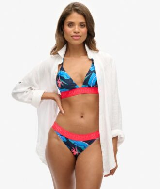Haut de bikini triangle avec logo