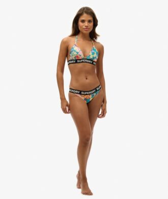 Haut de bikini triangle avec logo