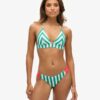 Haut de bikini triangle à rayures Haut de bikini triangle à rayures