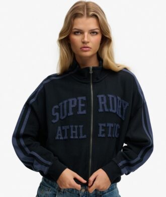 Haut de survêtement ample zippé avec appliques Athletic Essentials