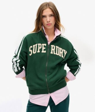 Haut de survêtement ample zippé avec appliques Athletic Essentials