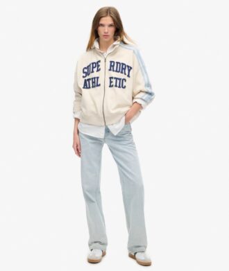 Haut de survêtement ample zippé avec appliques Athletic Essentials