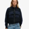 Haut de survêtement ample zippé avec appliques Athletic Essentials Haut de survêtement ample zippé avec appliques Athletic Essentials