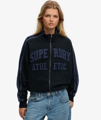 Haut de survêtement ample zippé avec appliques Athletic Essentials