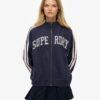 Haut de survêtement ample zippé avec appliques Athletic Essentials Haut de survêtement ample zippé avec appliques Athletic Essentials