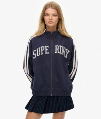 Haut de survêtement ample zippé avec appliques Athletic Essentials