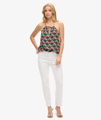Haut dos imprimé style plage