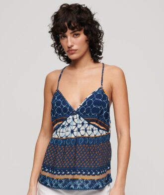 Haut en tissu tissé imprimé