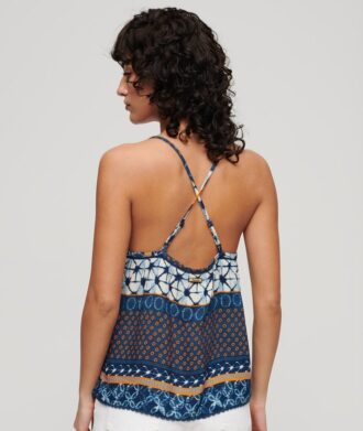 Haut en tissu tissé imprimé