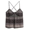 Haut en tissu tissé imprimé Haut en tissu tissé imprimé