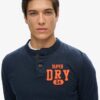 Haut Henley à manches longues style athlétique Vintage Haut Henley à manches longues style athlétique Vintage