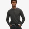 Haut Henley texturé Vintage Haut Henley texturé Vintage