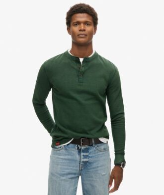Haut Henley texturé Vintage