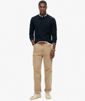 Haut Henley texturé Vintage