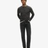 Haut Henley texturé Vintage Haut Henley texturé Vintage