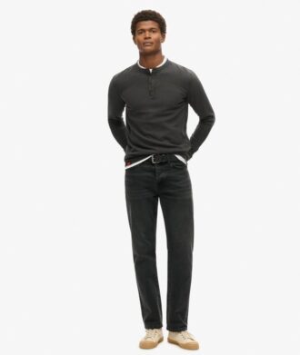Haut Henley texturé Vintage