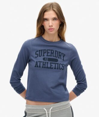 Haut à manches longues ajusté Athletic Essentials Ringer