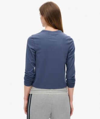 Haut à manches longues ajusté Athletic Essentials Ringer