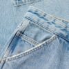 Jeans de charpentier en denim à taille mi-haute
