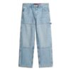 Jeans de charpentier en denim à taille mi-haute