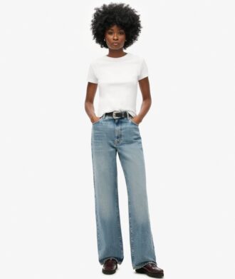 Jeans à jambes larges en Organic Cotton