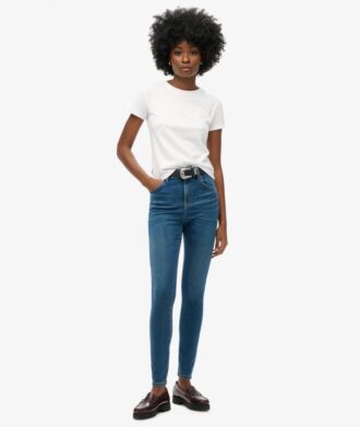Jeans skinny taille haute en Organic Cotton