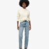 Jeans taille moyenne à coupe droite Jeans taille moyenne à coupe droite