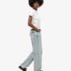 Jeans taille moyenne à jambes larges Jeans taille moyenne à jambes larges