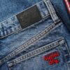 Jeans taille moyenne à jambes larges Jeans taille moyenne à jambes larges