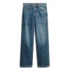 Jeans taille moyenne à jambes larges Jeans taille moyenne à jambes larges