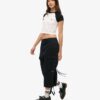 Jupe cargo mi-longue