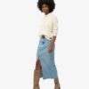 Jupe longue en denim fendue Jupe longue en denim fendue