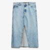Jupe longue en denim fendue Jupe longue en denim fendue
