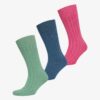 Lot de 3 paires de chaussettes unisexes en Organic Cotton à côtes Lot de 3 paires de chaussettes unisexes en Organic Cotton à côtes
